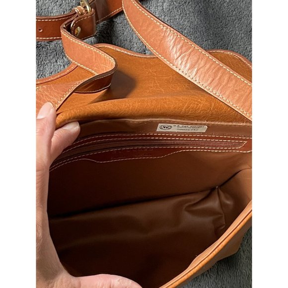 Vintage Saint Borse Leather Purse Handbag Brown Adjustable Strap - Picture 4 of 11